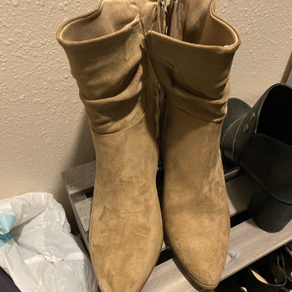 Target Tan Ankle Booties with Chic Design - Picture 2 of 3